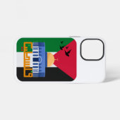 Palästinensische Flagge Arabischer Text iPhone Hülle (Rückseite (Horizontal))