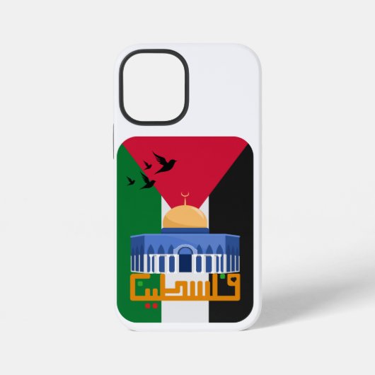 Palästinensische Flagge Arabischer Text iPhone Hülle (Rückseite)