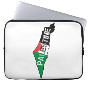 Palästinensische Flagge auf palästinensischer Land Laptopschutzhülle