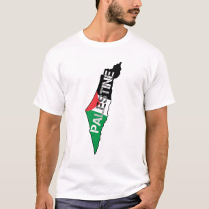 Palästinensische Flagge auf palästinensischer Land T-Shirt