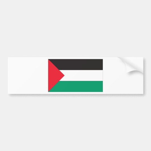 Palästinensische Flagge Autoaufkleber (Vorne)