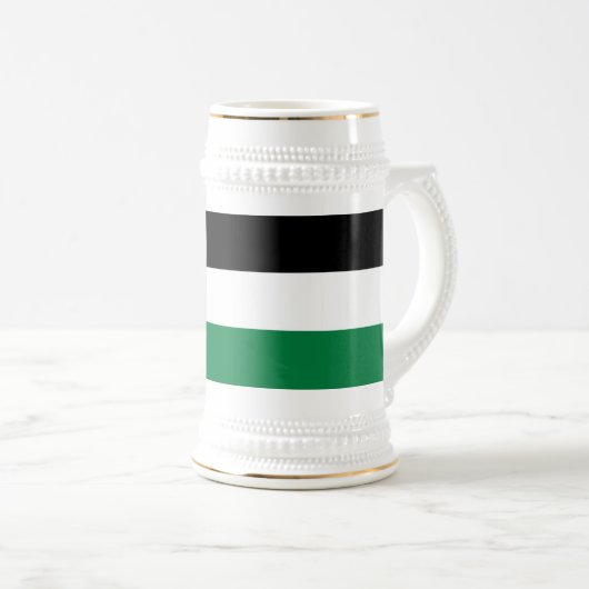 Palästinensische Flagge Bierglas (VorderseiteRechts)