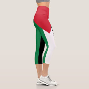 Palästinensische Flagge Capri Leggings