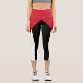 Palästinensische Flagge Capri Leggings (Vorderseite)