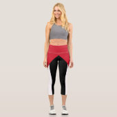 Palästinensische Flagge Capri Leggings (Vorderseite)