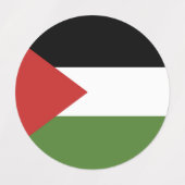 Palästinensische Flagge Etiketten (Design 2)