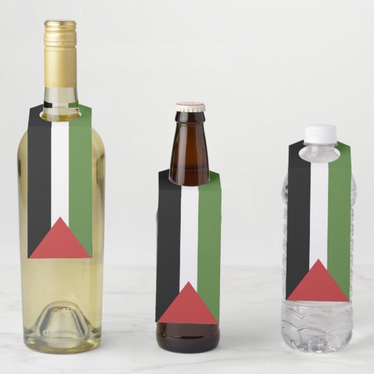 Palästinensische Flagge Flaschenanhänger (Beispiel)