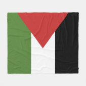 Palästinensische Flagge Fleecedecke (Vorderseite (Horizontal))