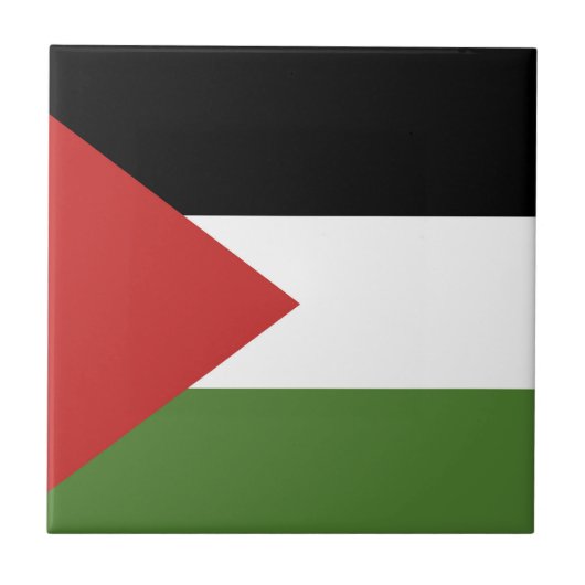Palästinensische Flagge Fliese (Vorderseite)