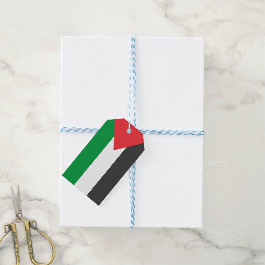 Palästinensische Flagge Freie Palästina angepasst Geschenkanhänger (Mit Garn)