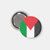 Palästinensische Flagge Freie Palästina angepasst Magnet (Vorderseite/Rückseite)