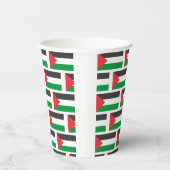 Palästinensische Flagge Freie Palästina angepasst Pappbecher (Rechts)