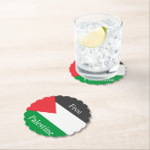 Palästinensische Flagge Freie Palästina angepasst Untersetzer (Vor Ort)