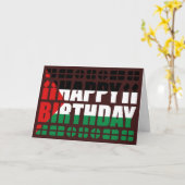 Palästinensische Flagge Geburtskarte Karte (Gelbe Blume)