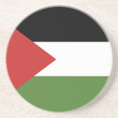 Palästinensische Flagge Getränkeuntersetzer (Vorne)