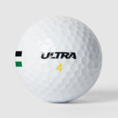 Palästinensische Flagge Golfball (Logo)