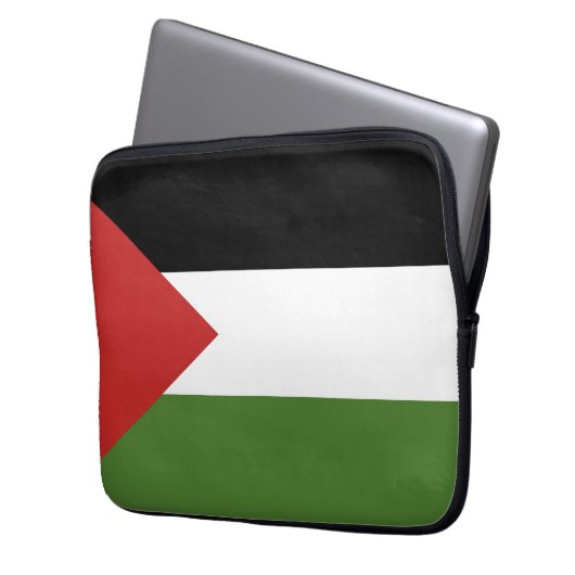 Palästinensische Flagge Laptopschutzhülle (Vorderseite Links)