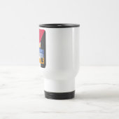 Palästinensische Flagge mit arabischem Text Reisebecher (Mittel)