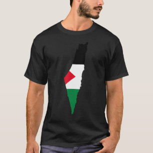 Palästinensische Flagge Palästinensische Karte Män T-Shirt