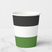 Palästinensische Flagge Pappbecher (Rückseite)