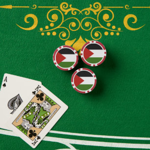 Palästinensische Flagge Pokerchips