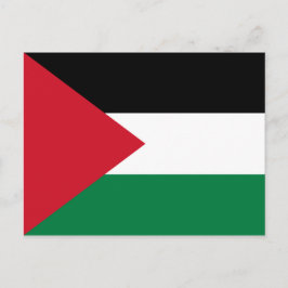 Palästinensische Flagge Postkarte