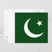 Palästinensische Flagge Postkarte (Vorne/Hinten)