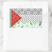 Palästinensische Flagge Rechteckiger Aufkleber (Tasche)