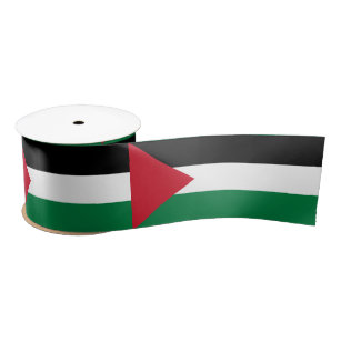 Palästinensische Flagge Satinband