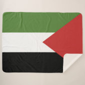 Palästinensische Flagge Sherpadecke (Vorderseite (Horizontal))