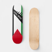 Palästinensische Flagge Skateboard (Vorderseite)