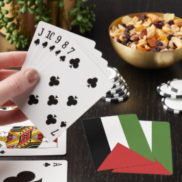 Palästinensische Flagge Spielkarten