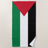 Palästinensische Flagge Strandtuch (Vorderseite)
