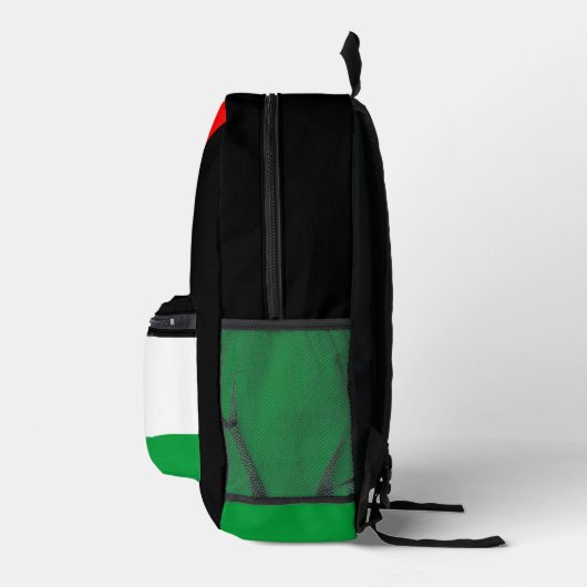 Palästinensische Flagge und Karte mit Keffiyeg-Mus Bedruckter Rucksack (Rechts)