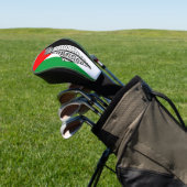 Palästinensische Flagge und Karte mit Keffiyeg-Mus Golf Headcover (In SItu)