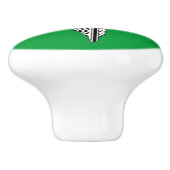 Palästinensische Flagge und Karte mit Keffiyeg-Mus Keramikknauf (Seitenansicht)