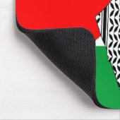 Palästinensische Flagge und Karte mit Keffiyeg-Mus Mousepad (Ecke)