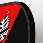 Palästinensische Flagge und Karte mit Keffiyeg-Mus Pickleball Schläger (Linke Seite)