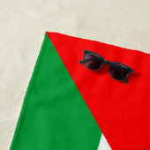 Palästinensische Flagge und Karte mit Keffiyeg-Mus Strandtuch (Beispiel)