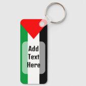 Palästinensische Flagge und Karte mit Keffiyeh-Mus Schlüsselanhänger (Rückseite)