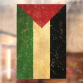 Palästinensische Flagge Vintag Fensteraufkleber (Blatt 2)