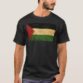 Palästinensische Flagge Vintag Männerschwarz T-Shirt (Vorderseite)