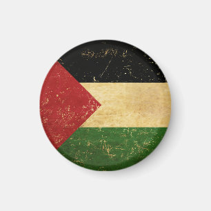 Palästinensische Flagge Vintage Grunge Magnet