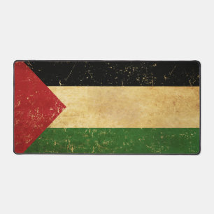 Palästinensische Flagge Vintage Grunge Schreibtischunterlage