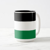 Palästinensische Flagge Zweifarbige Tasse (VorderseiteRechts)