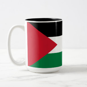 Palästinensische Flagge Zweifarbige Tasse