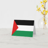 Palästinensische Flaggennotecard Karte (Gelbe Blume)