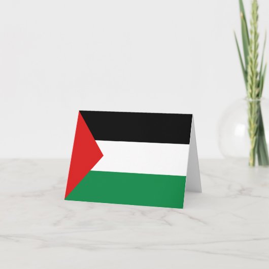 Palästinensische Flaggennotecard Karte (Vorderseite)