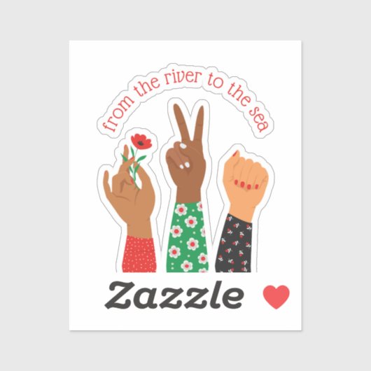 Palästinensische Frauen unterstützen benutzerdefin Aufkleber (Blatt)