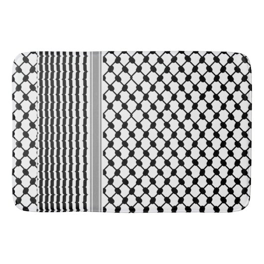 Palästinensische Hatta Keffiyeh Kufiya Folk (2 Mus Badematte (Vorderseite)